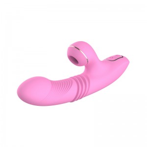 Vibration Decompression Artifact Telescopic Sucking Heating Vibrator Double Head