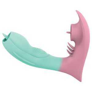 New Arrival Medical Silicone USB Charge Remote Control Wearable Butterfly Dildo Vibrator for virgin Female