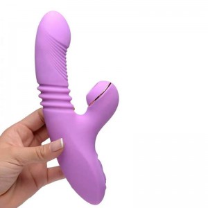 Vibration Decompression Artifact Telescopic Sucking Heating Vibrator Double Head