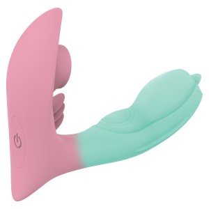 New Arrival Medical Silicone USB Charge Remote Control Wearable Butterfly Dildo Vibrator for virgin Female