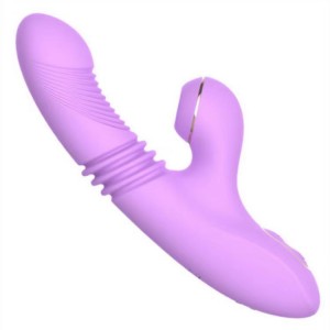 Vibration Decompression Artifact Telescopic Sucking Heating Vibrator Double Head