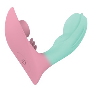 New Arrival Medical Silicone USB Charge Remote Control Wearable Butterfly Dildo Vibrator for virgin Female