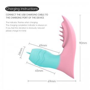 App remote control two-color tongue licking rear court wearing female vibrator video interaction can increase pleasure