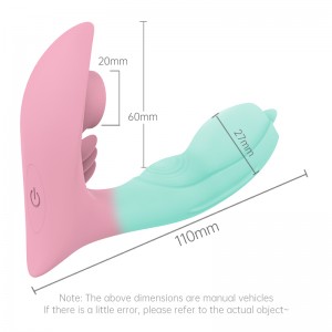 New Arrival Medical Silicone USB Charge Remote Control Wearable Butterfly Dildo Vibrator for virgin Female