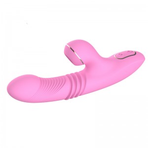 Vibration Decompression Artifact Telescopic Sucking Heating Vibrator Double Head