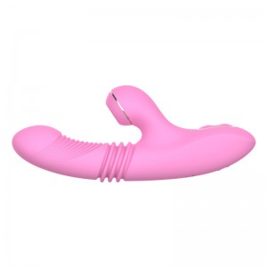 Vibration Decompression Artifact Telescopic Sucking Heating Vibrator Double Head