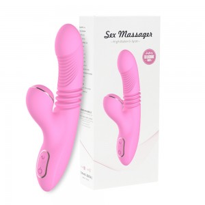 Vibration Decompression Artifact Telescopic Sucking Heating Vibrator Double Head