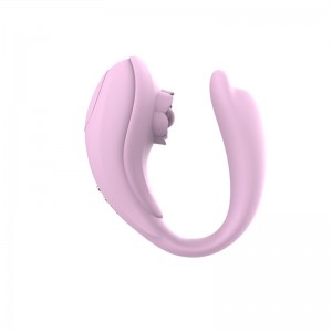 Μαζική επαναφορτιζόμενη U-Vibrator Dildo Clitoral G-spot Dual Stimulator Wearable U-Vibrator